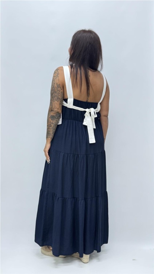 VESTIDO LAZO MARINO