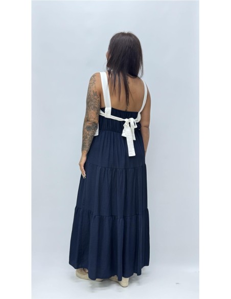 VESTIDO LAZO MARINO