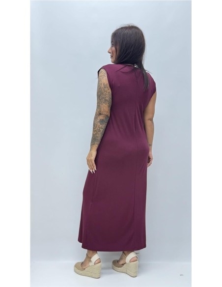 VESTIDO CAIRO BURDEOS