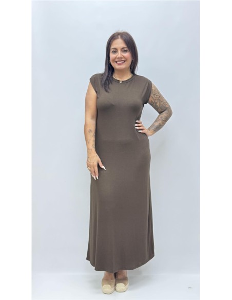 VESTIDO CAIRO MARRON