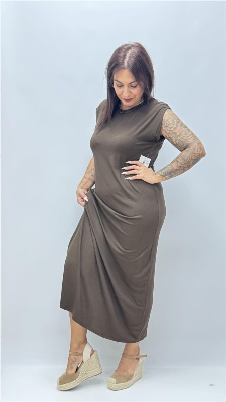 VESTIDO CAIRO MARRON 2