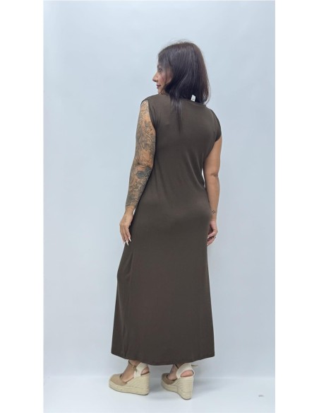 VESTIDO CAIRO MARRON