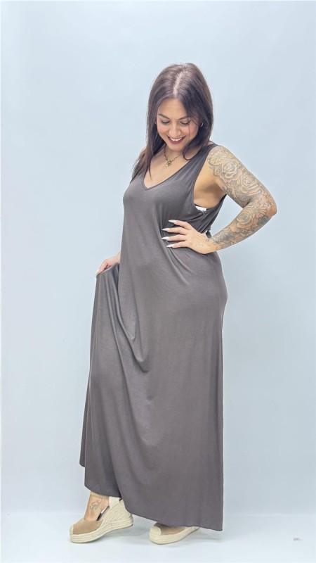 VESTIDO CHARI MARRON 2