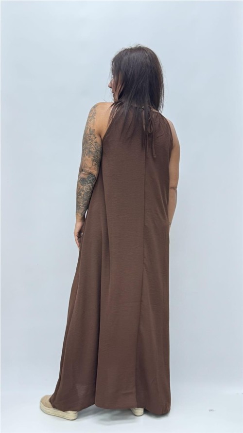 VESTIDO BRENDA MARRON