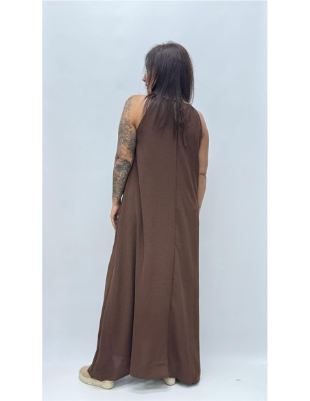 VESTIDO BRENDA MARRON