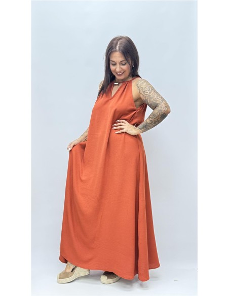 VESTIDO BRENDA TEJA