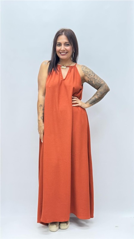 VESTIDO BRENDA TEJA 2