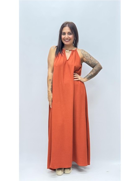 VESTIDO BRENDA TEJA