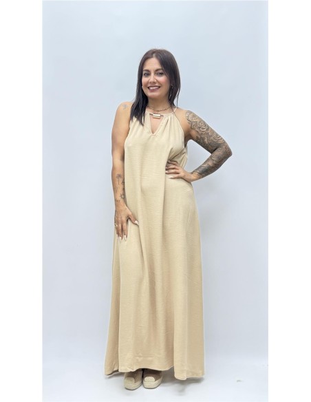 VESTIDO BRENDA BEIG