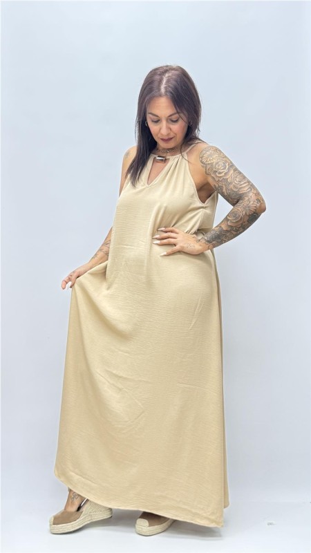 VESTIDO BRENDA BEIG 2