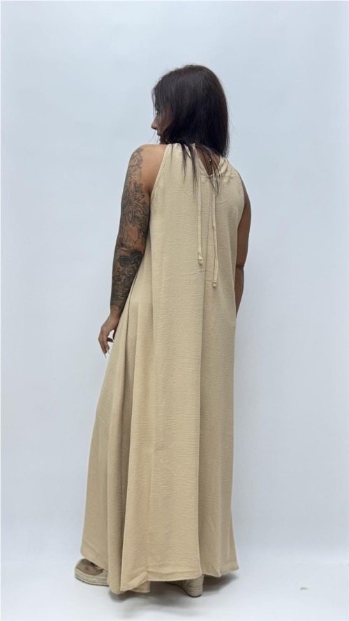 VESTIDO BRENDA BEIG