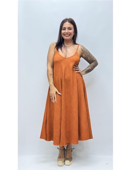 VESTIDO BELLA TEJA