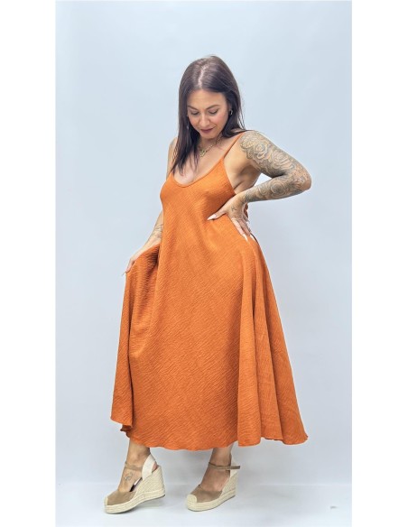 VESTIDO BELLA TEJA