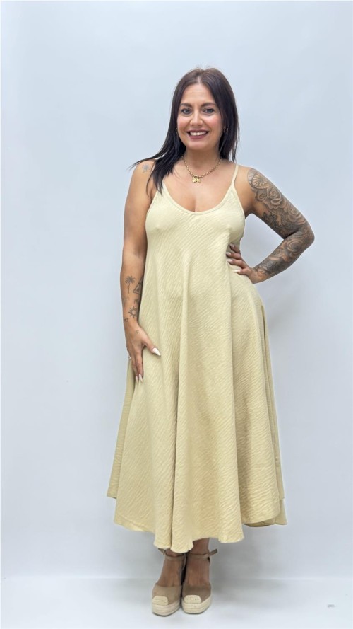 VESTIDO BELLA BEIG