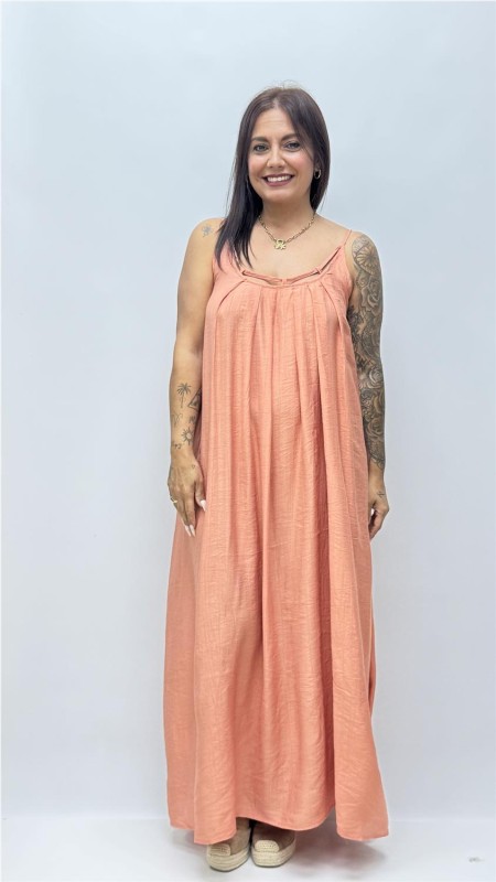 VESTIDO GRANA MAQUILLAJE