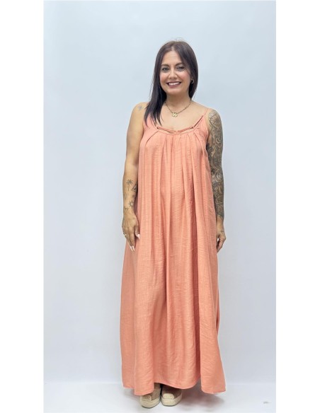 VESTIDO GRANA MAQUILLAJE