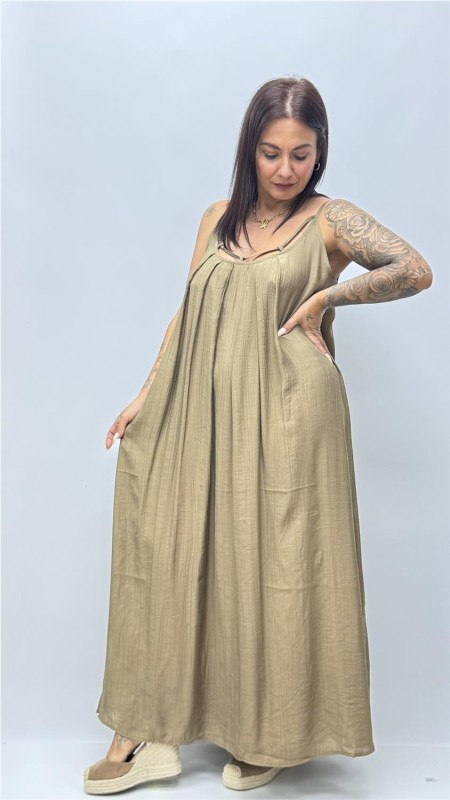 VESTIDO GRANA TAUPE