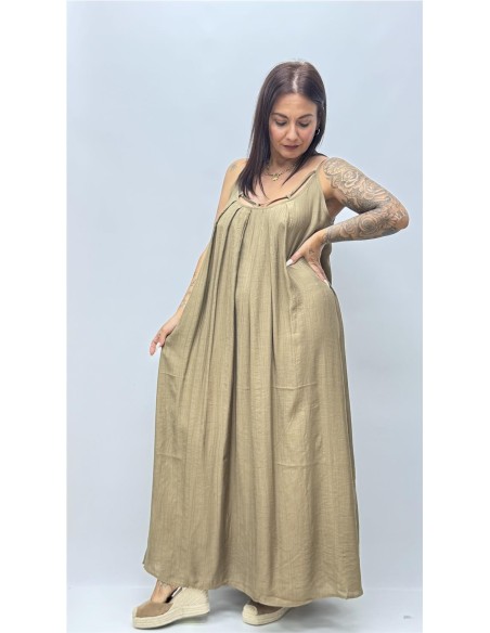VESTIDO GRANA TAUPE