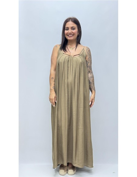 VESTIDO GRANA TAUPE
