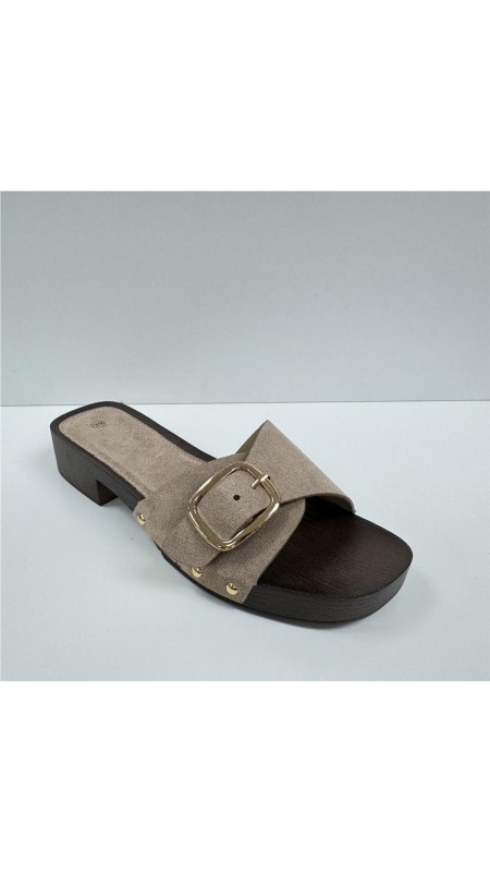 PINKY DE TACON CON HEBILLA TAUPE