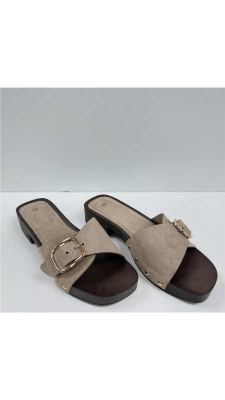 PINKY DE TACON CON HEBILLA TAUPE 2