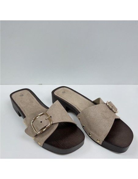 PINKY DE TACON CON HEBILLA TAUPE