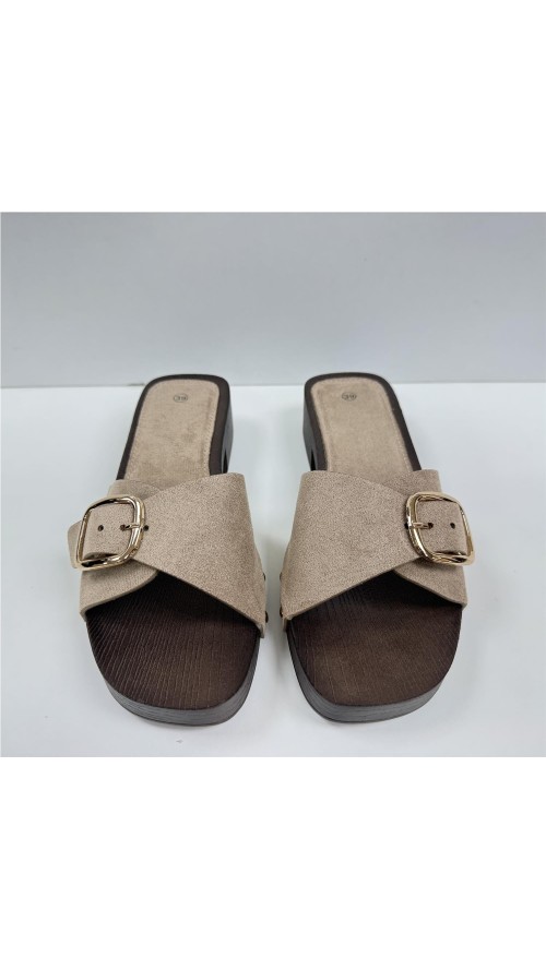PINKY DE TACON CON HEBILLA TAUPE