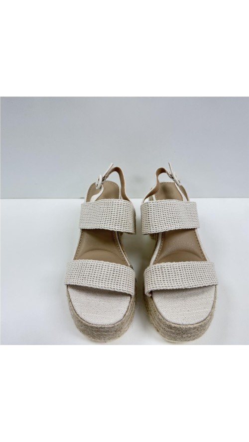 ZAPATO TACON DE ESPARTO BEIG
