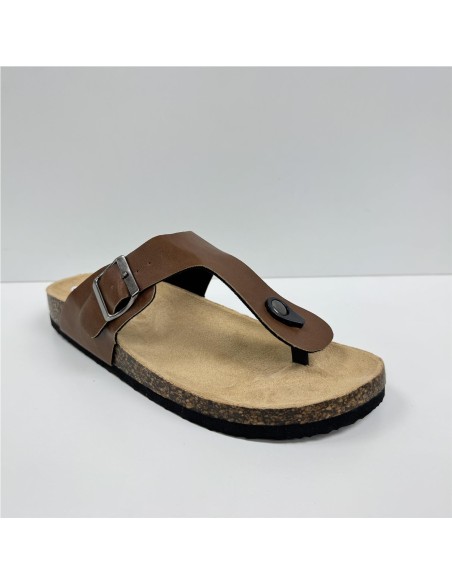 SANDALIA BIO DEDO MARRON