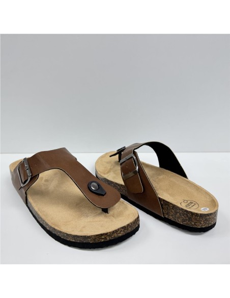 SANDALIA BIO DEDO MARRON