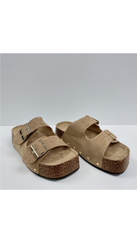 SANDALIA DOS HEBILLAS SUELA AN CAMEL 2