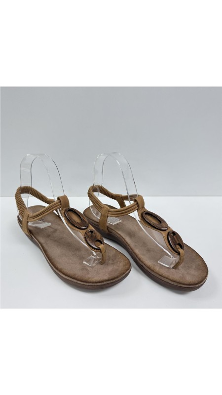 SANDALIA DEDO ADORNO MADERA CAMEL 2