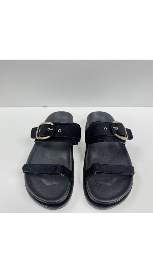 SANDALIA 2 TIRAS NEGRO