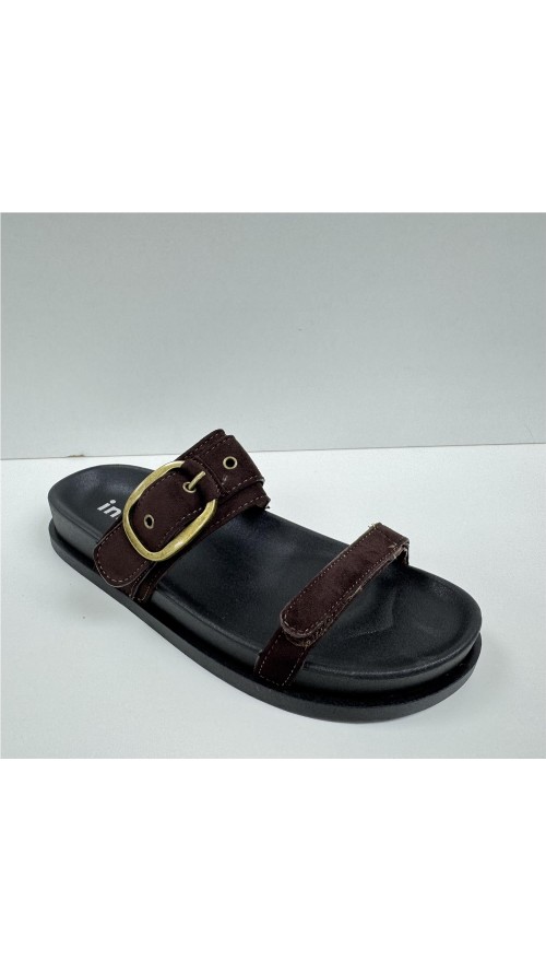SANDALIA 2 TIRAS MARRON
