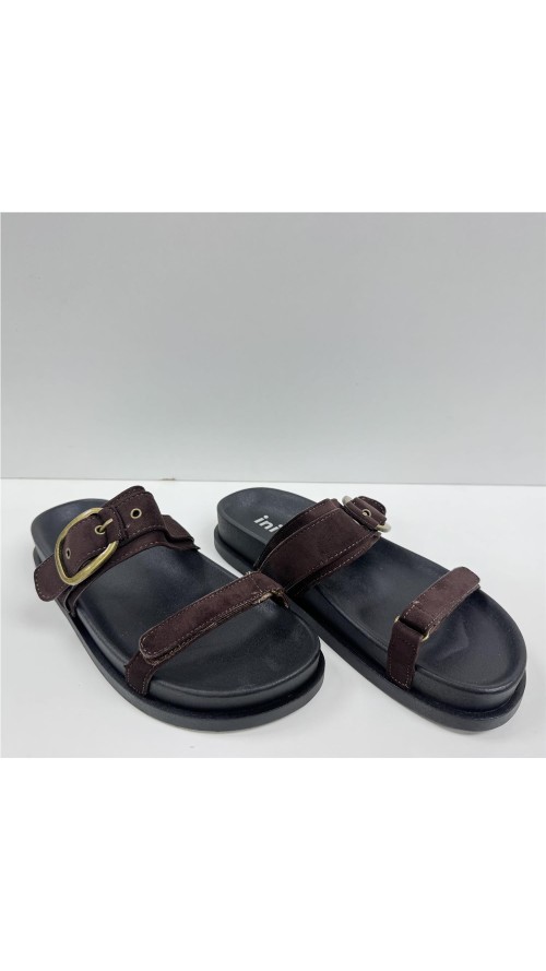 SANDALIA 2 TIRAS MARRON