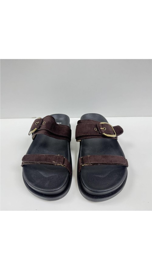 SANDALIA 2 TIRAS MARRON
