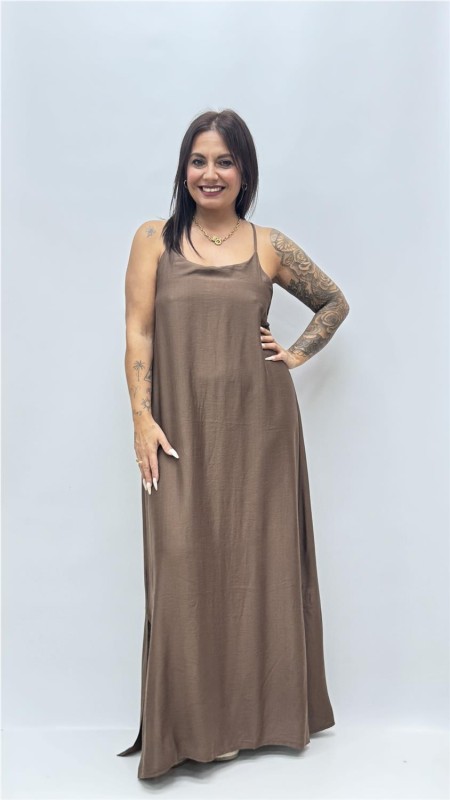 VESTIDO ACACIA MARRON