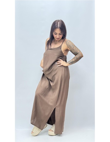 VESTIDO ACACIA MARRON