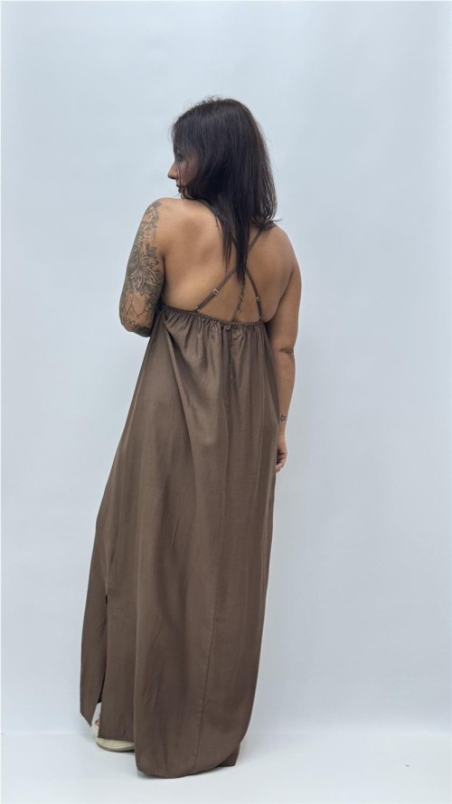 VESTIDO ACACIA MARRON