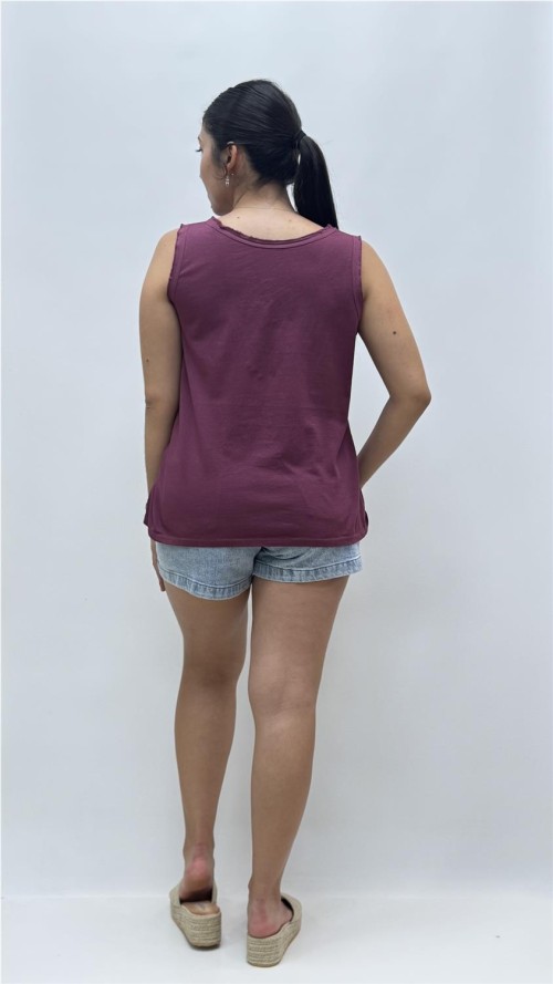 CAMISETA TERESA BERENGENA