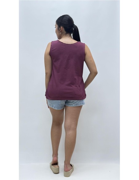 CAMISETA TERESA BERENGENA