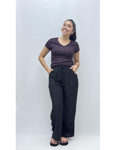 CAMISETA AGOSTO BERENGENA