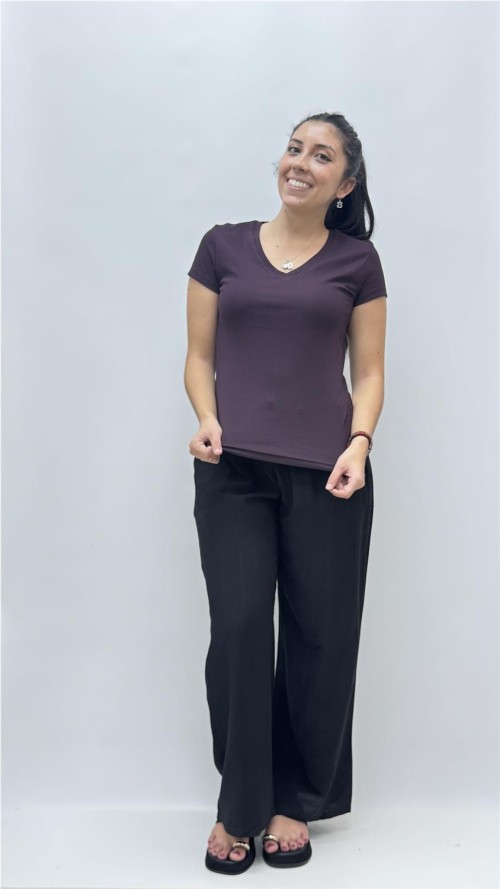 CAMISETA AGOSTO BERENGENA
