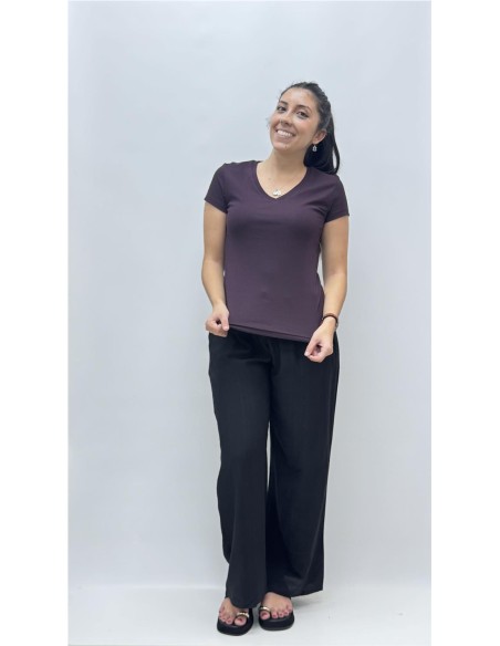 CAMISETA AGOSTO BERENGENA