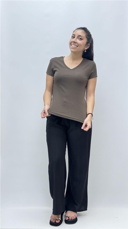CAMISETA AGOSTO MARRON 2