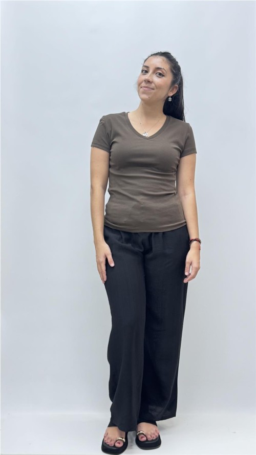 CAMISETA AGOSTO MARRON
