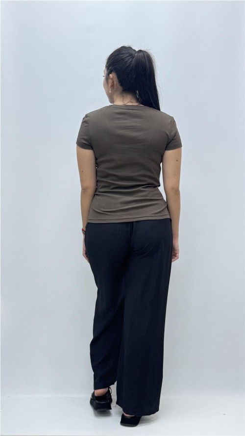 CAMISETA AGOSTO MARRON