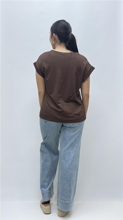 CAMISETA ESTELA MARRON