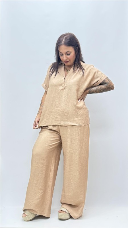 CAMISA AROA CAMEL
