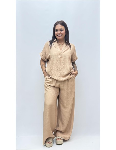 CAMISA AROA CAMEL